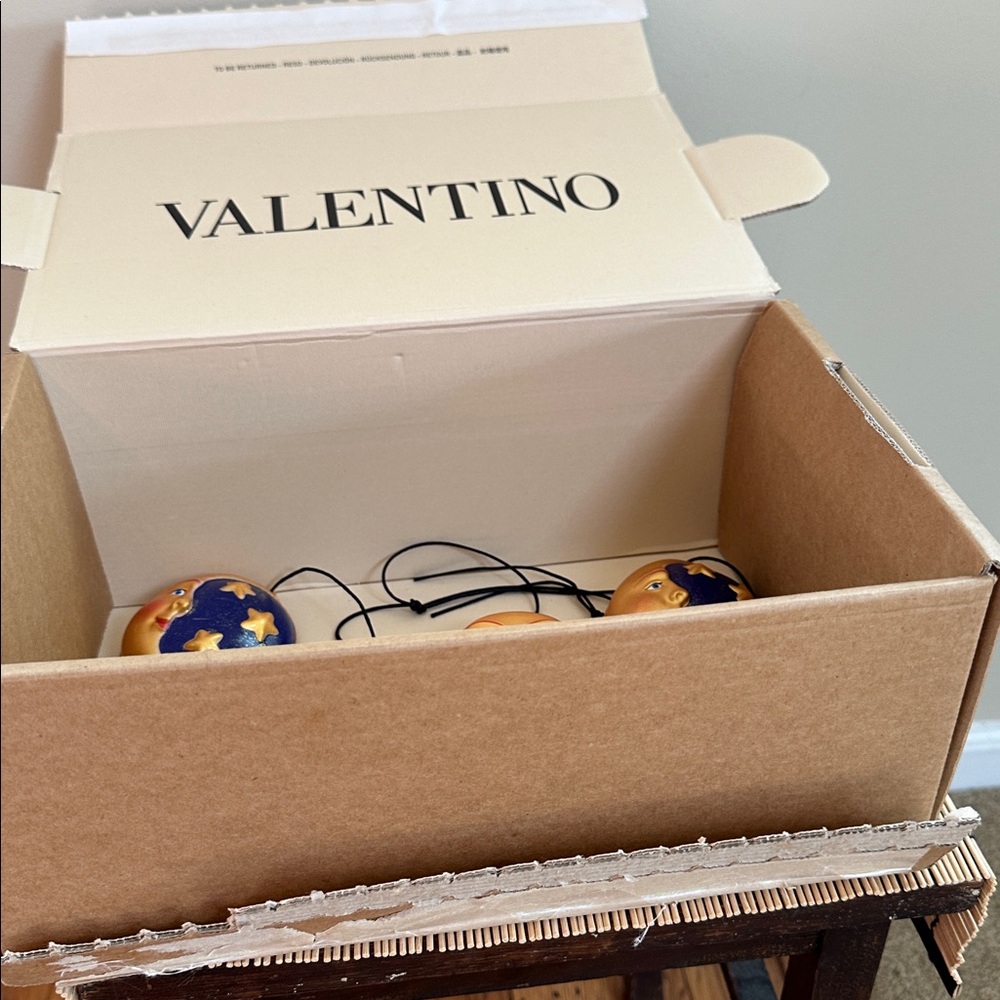 Valentino Goldtone Sun & Moon Ornaments – Set of 4 - Picture 4 of 5